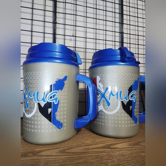 711 Vintage X Mug On The Run, CANADIAN Pair Of 52 Oz Tumblrs - Picture 2 of 6
